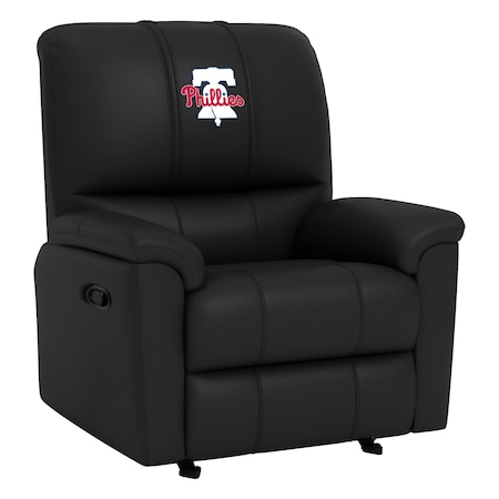 Dreamseat Rocker Recliner with Philadelphia Phillies Primary Logo XZ52031CDRRBLK-PSMLB22002